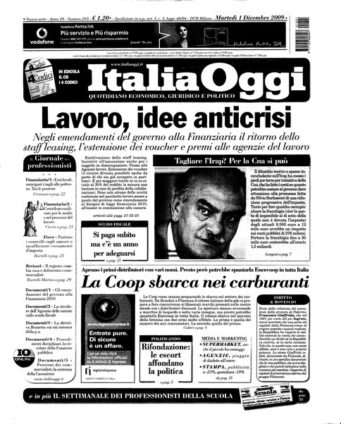 Italia oggi : quotidiano di economia finanza e politica